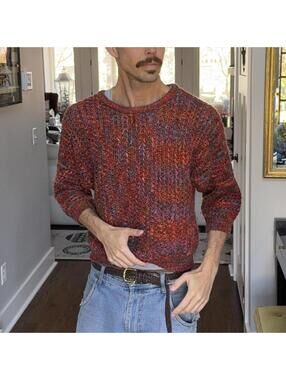 🍂 Vintage Jack Winter Textured Chunky Knit Sweater — Women’s L